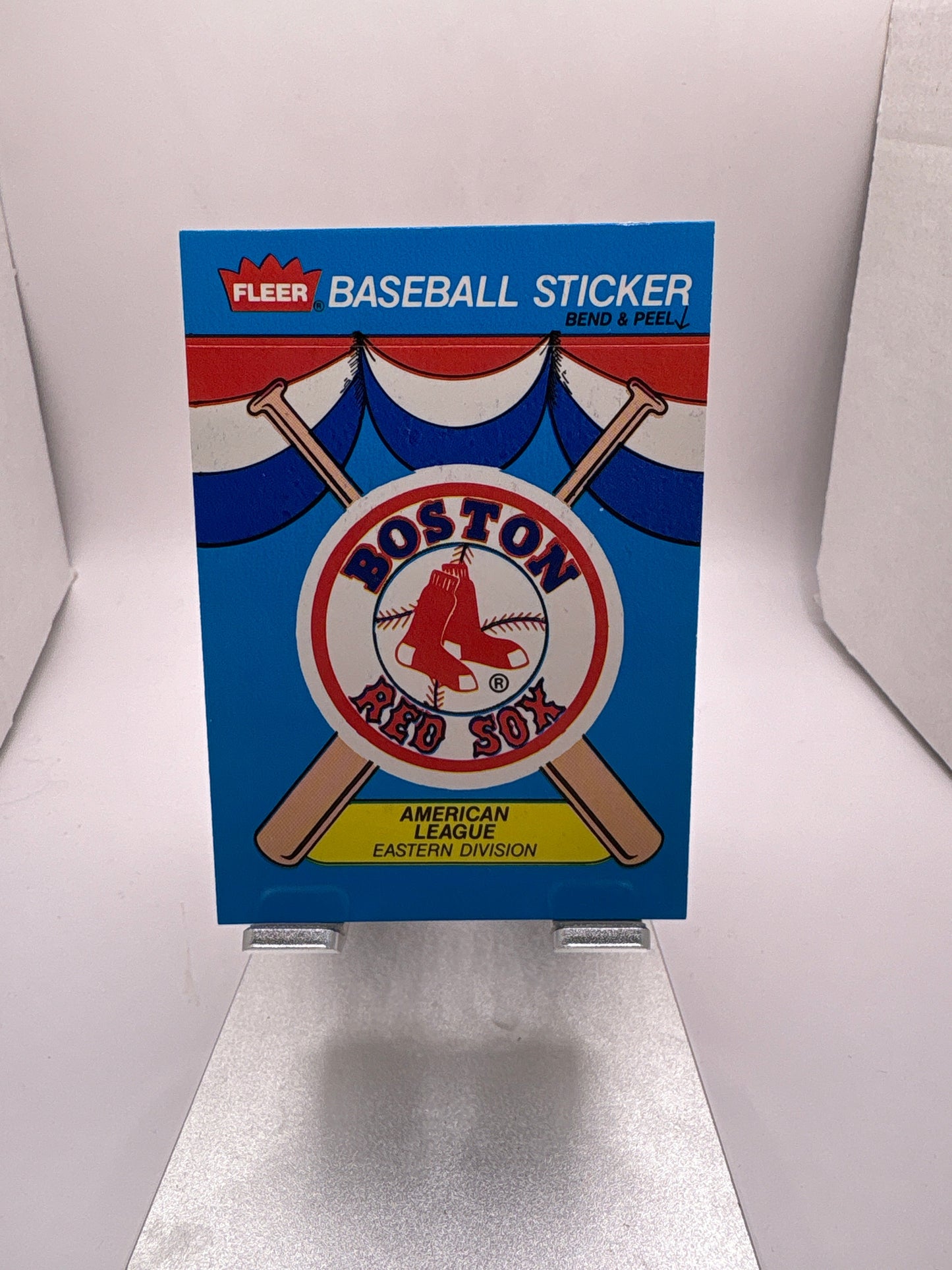 Fleer Boston Red Sox Baseball Sticker Sports Card