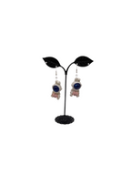 Bunny astronaut earrings