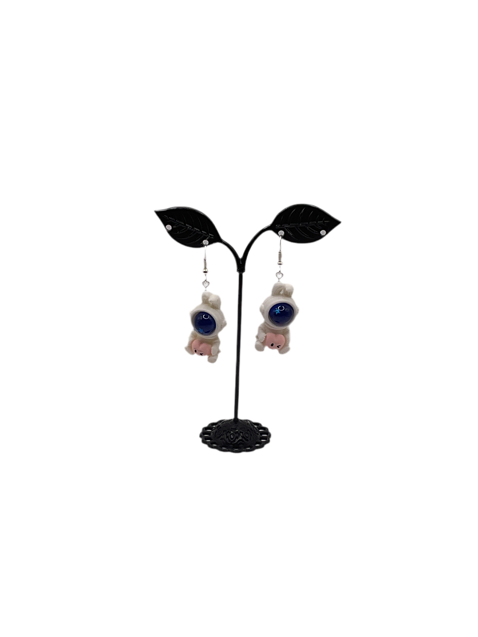 Bunny astronaut earrings