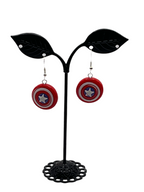 Captain America Shield Earrings