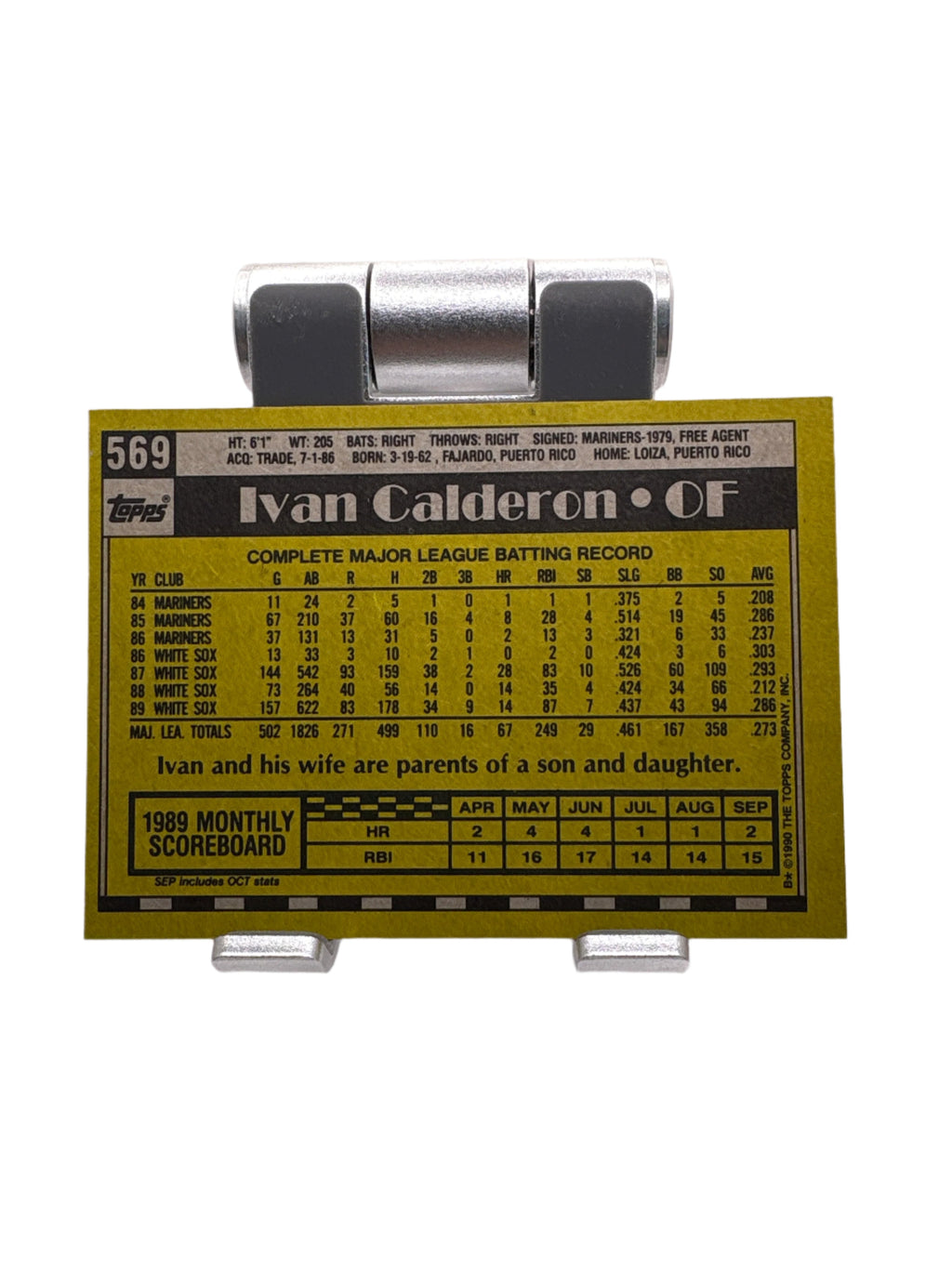 Topps Ivan Calderon