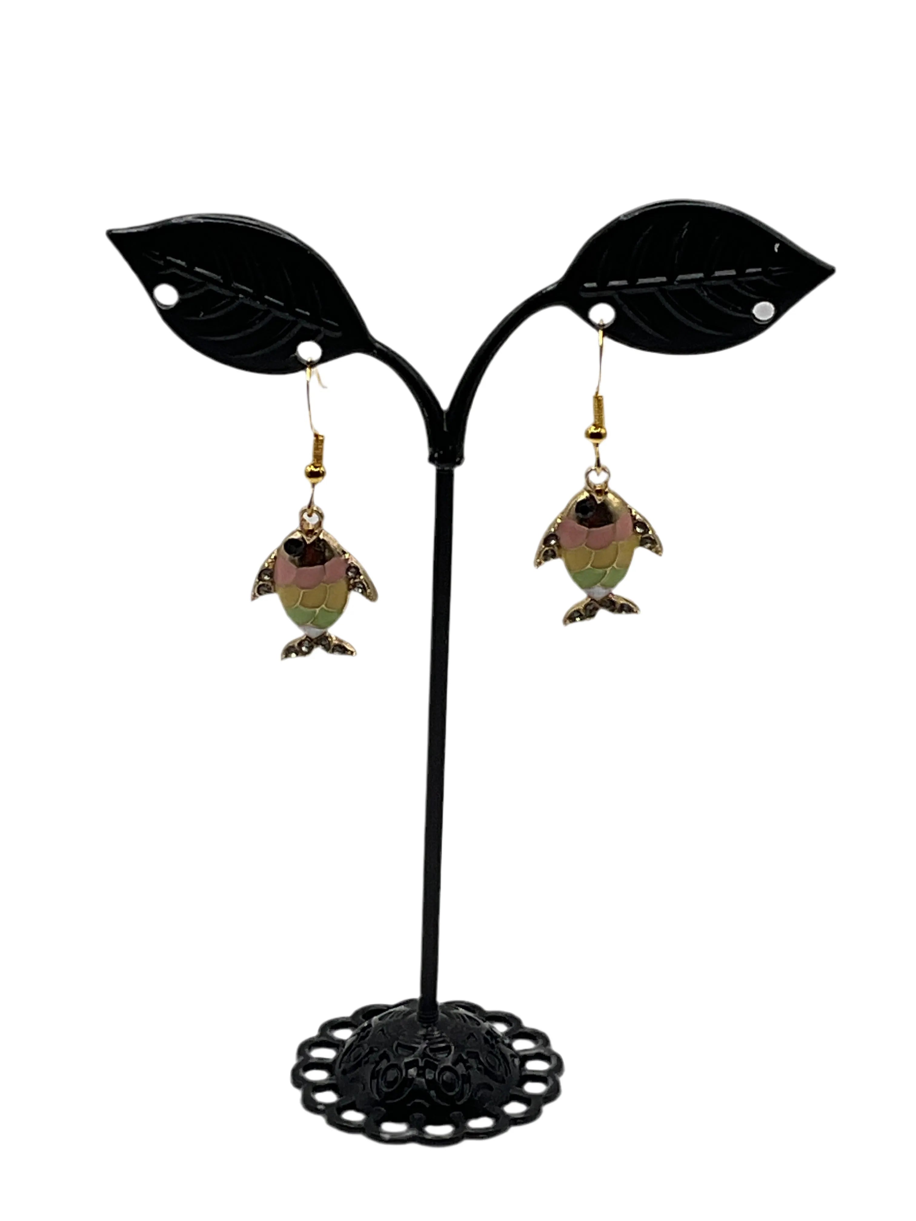 Colorful Pastel Fish Earrings Main image