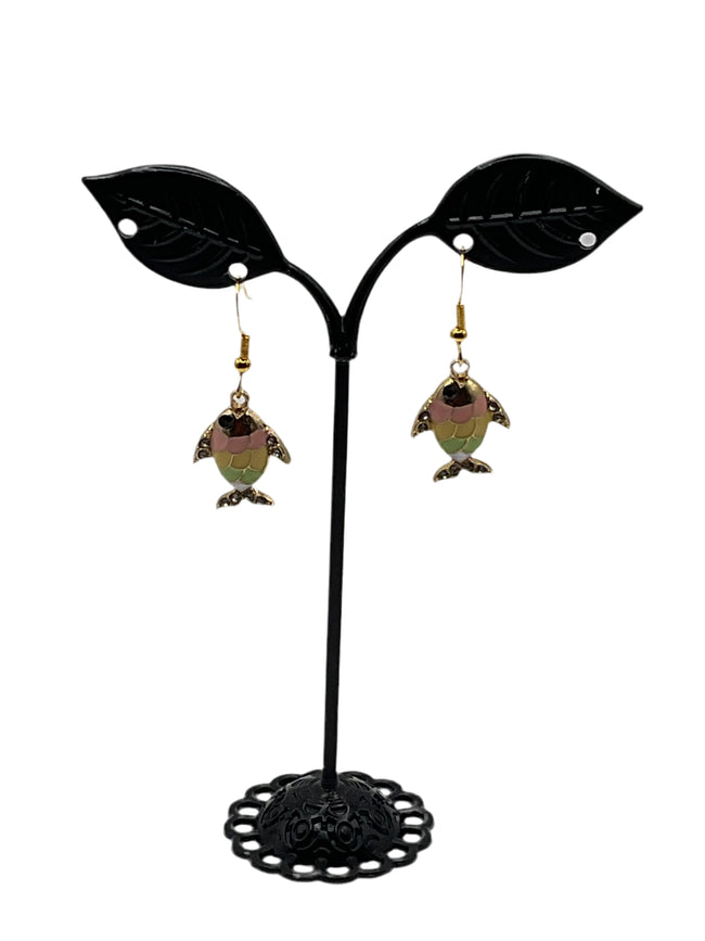 Colorful Pastel Fish Earrings Hover Image