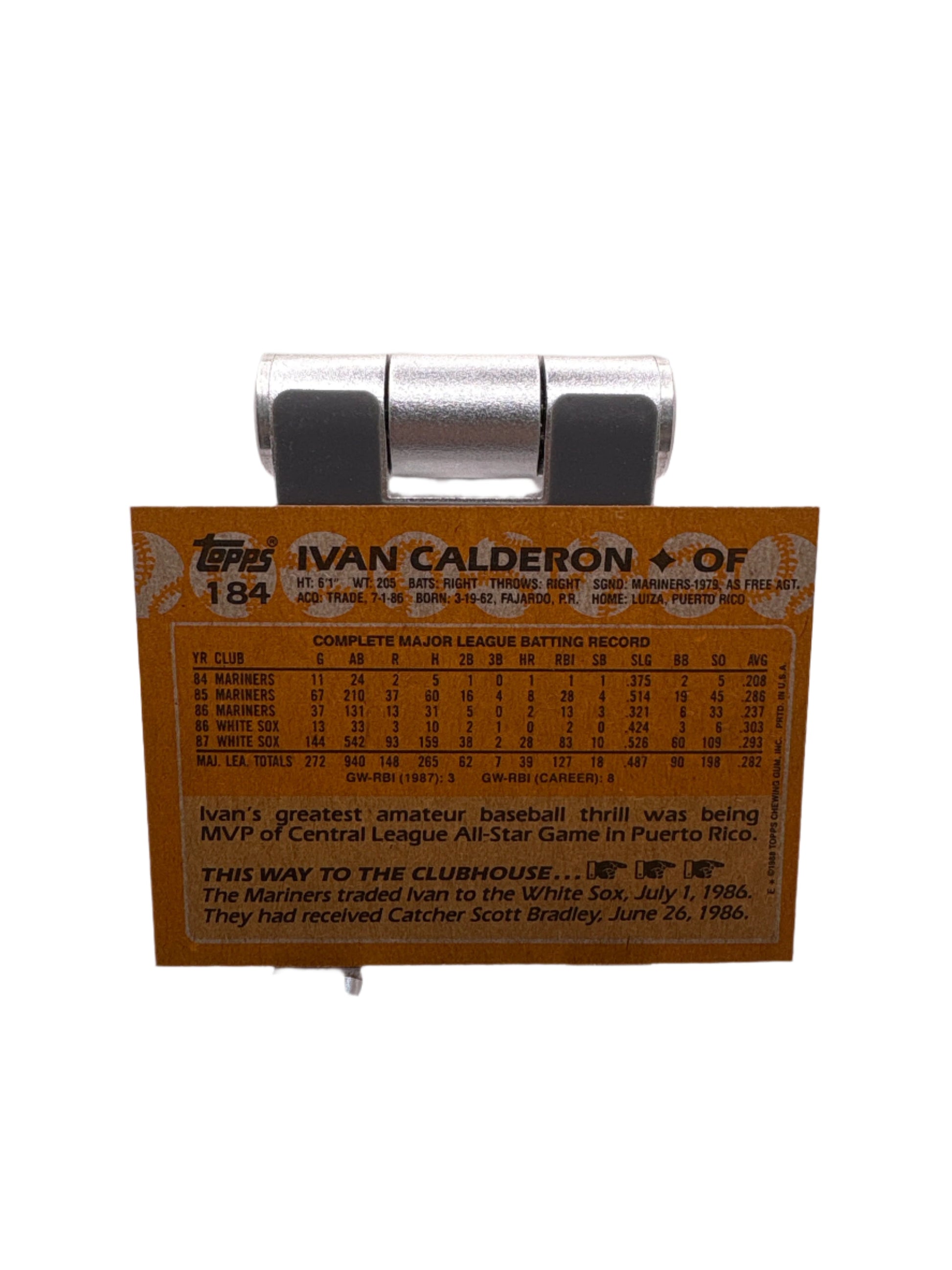 Topps Ivan Calderon