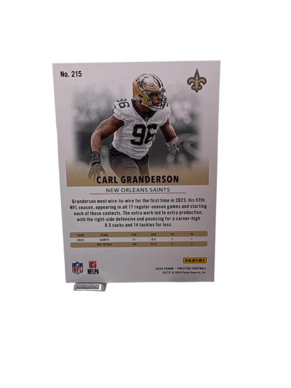 Panini Prestige Carl Granderson