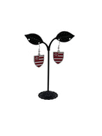 Soccer Club Shield Logo Earrings