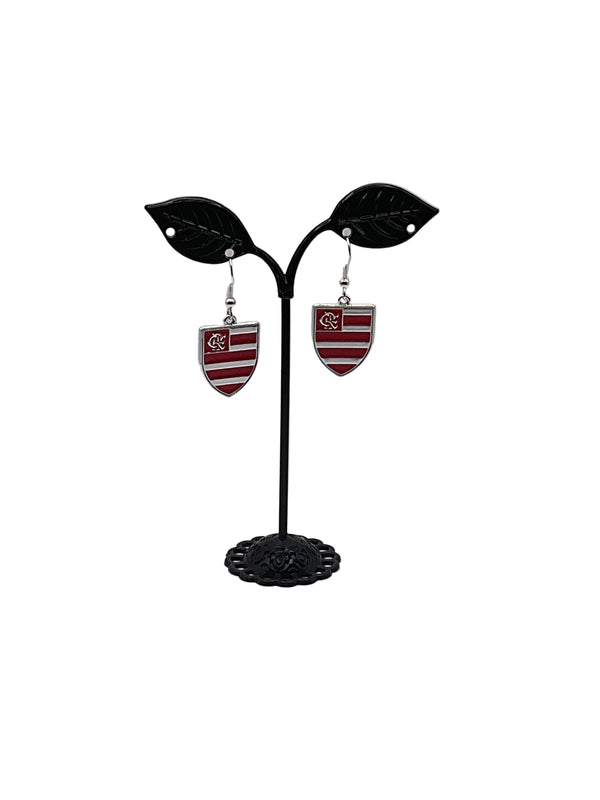 Soccer Club Shield Logo Earrings