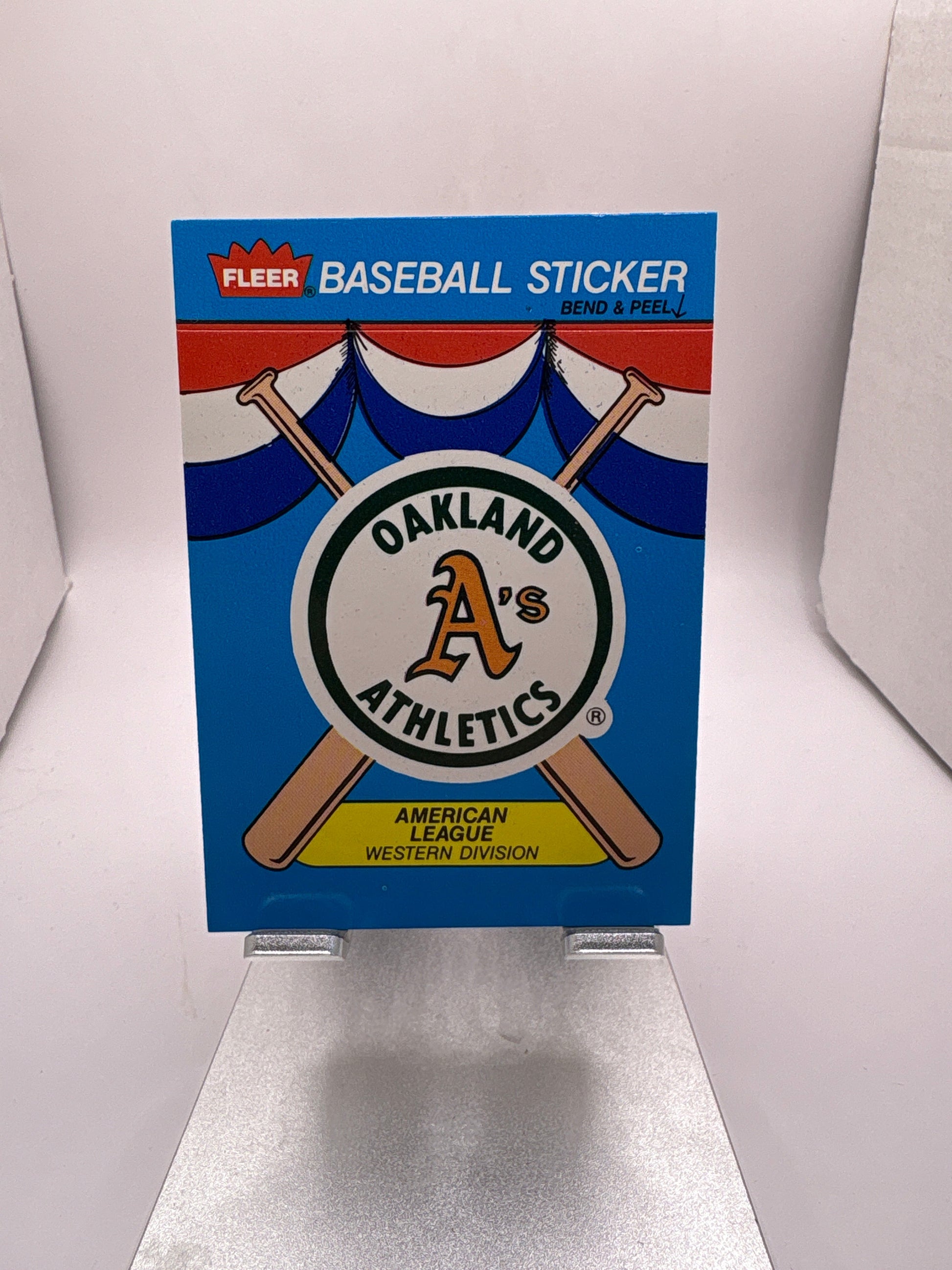 Fleer Oakland Athletics Baseball Sticker