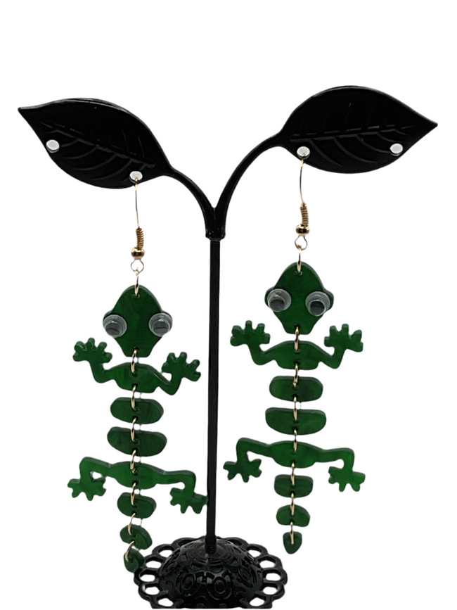 Alligator earrings Hover Image