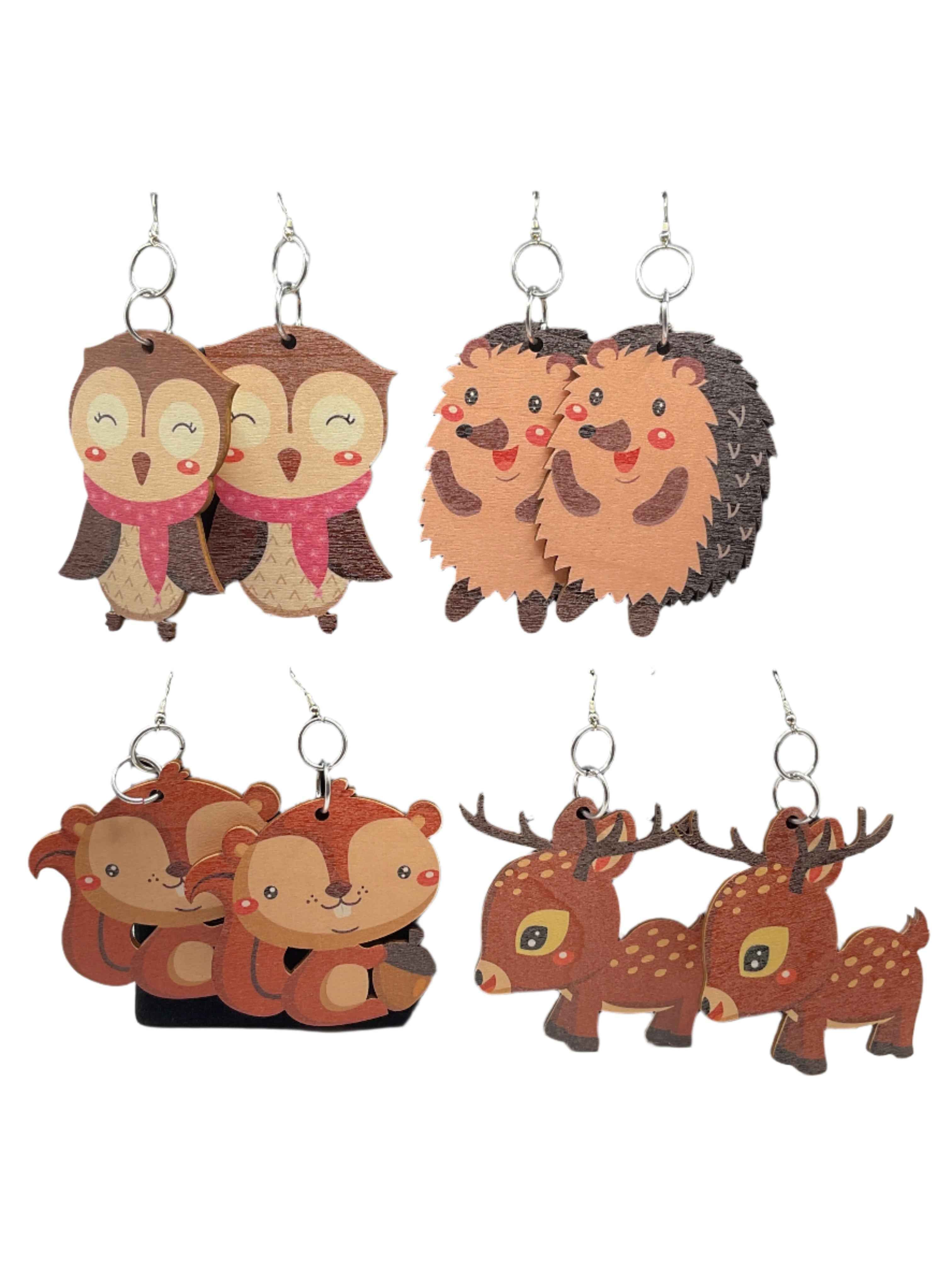 Baby Woodland Animal Earrings