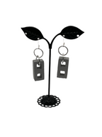Cinder block earrings