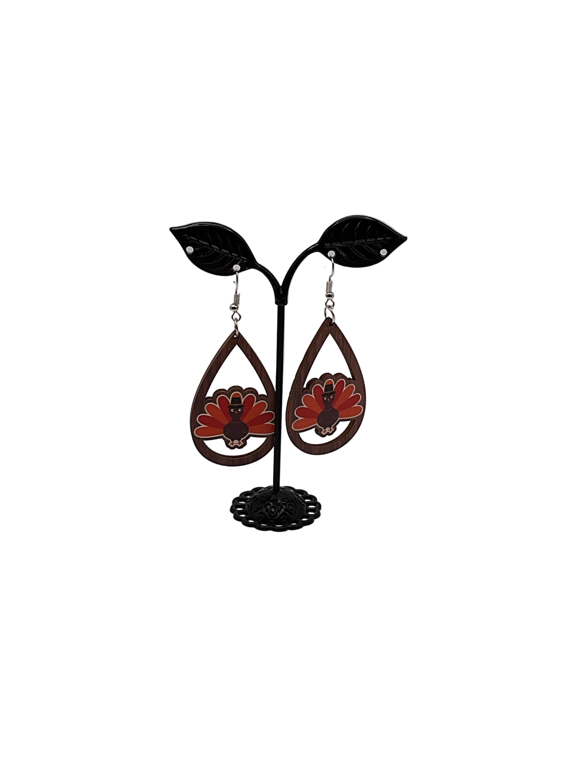 Fall Turkey earrings