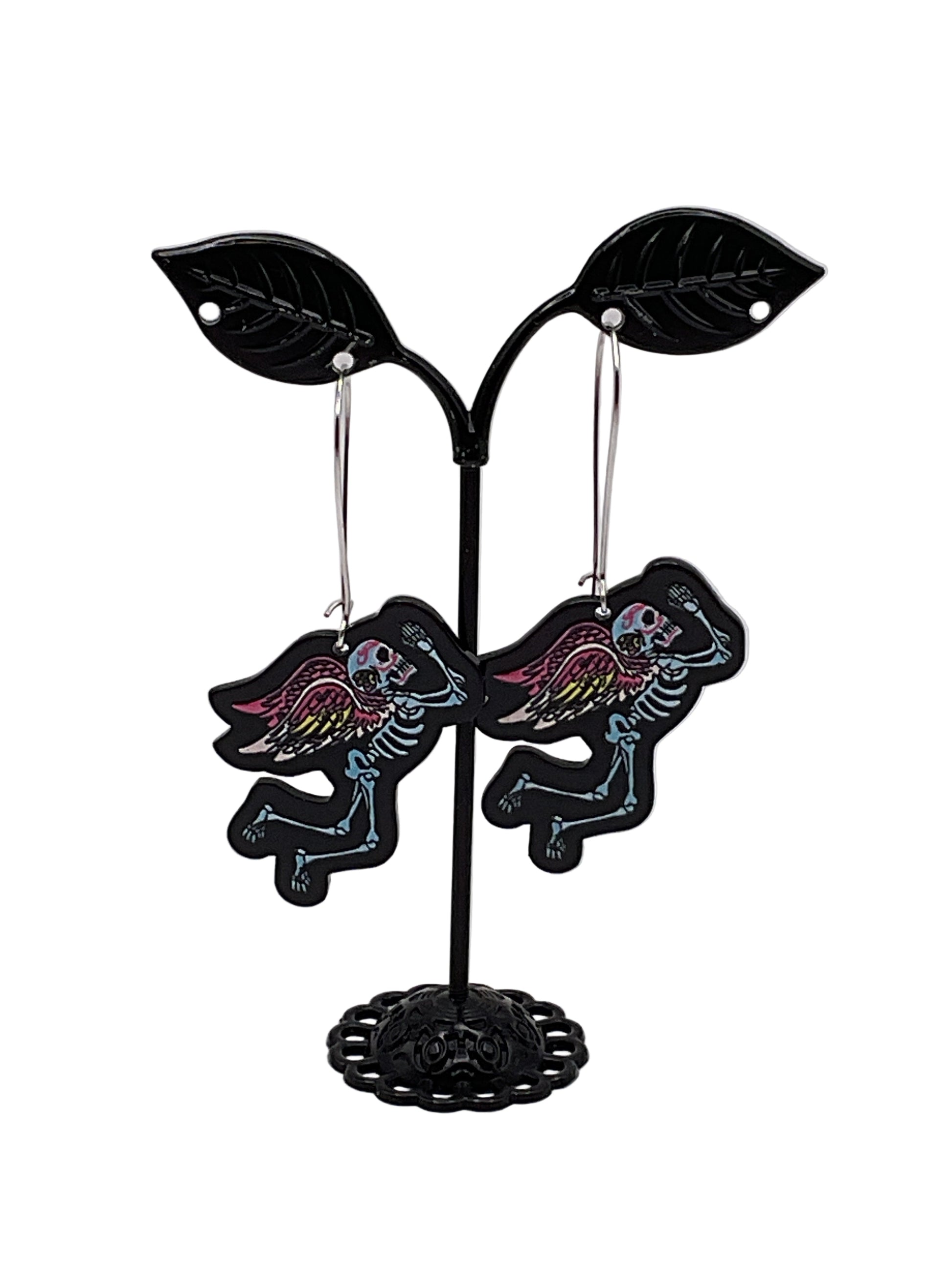 Angel Skeleton Earrings