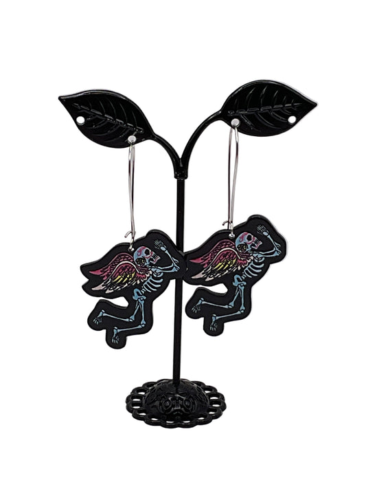 Angel Skeleton Earrings