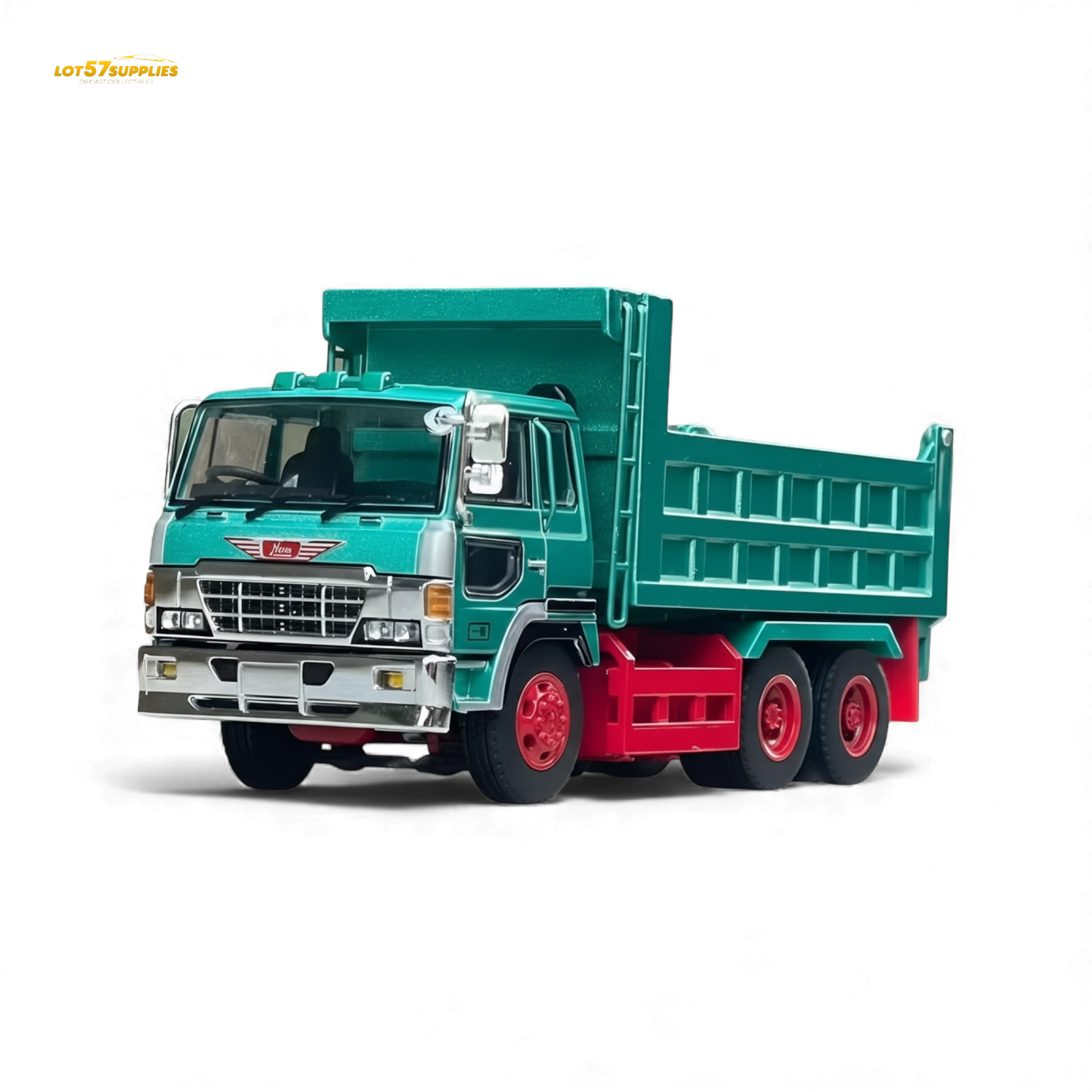 (Pre-Order) DBGT Hino Super Dolphin Dump Truck - Green 1:64