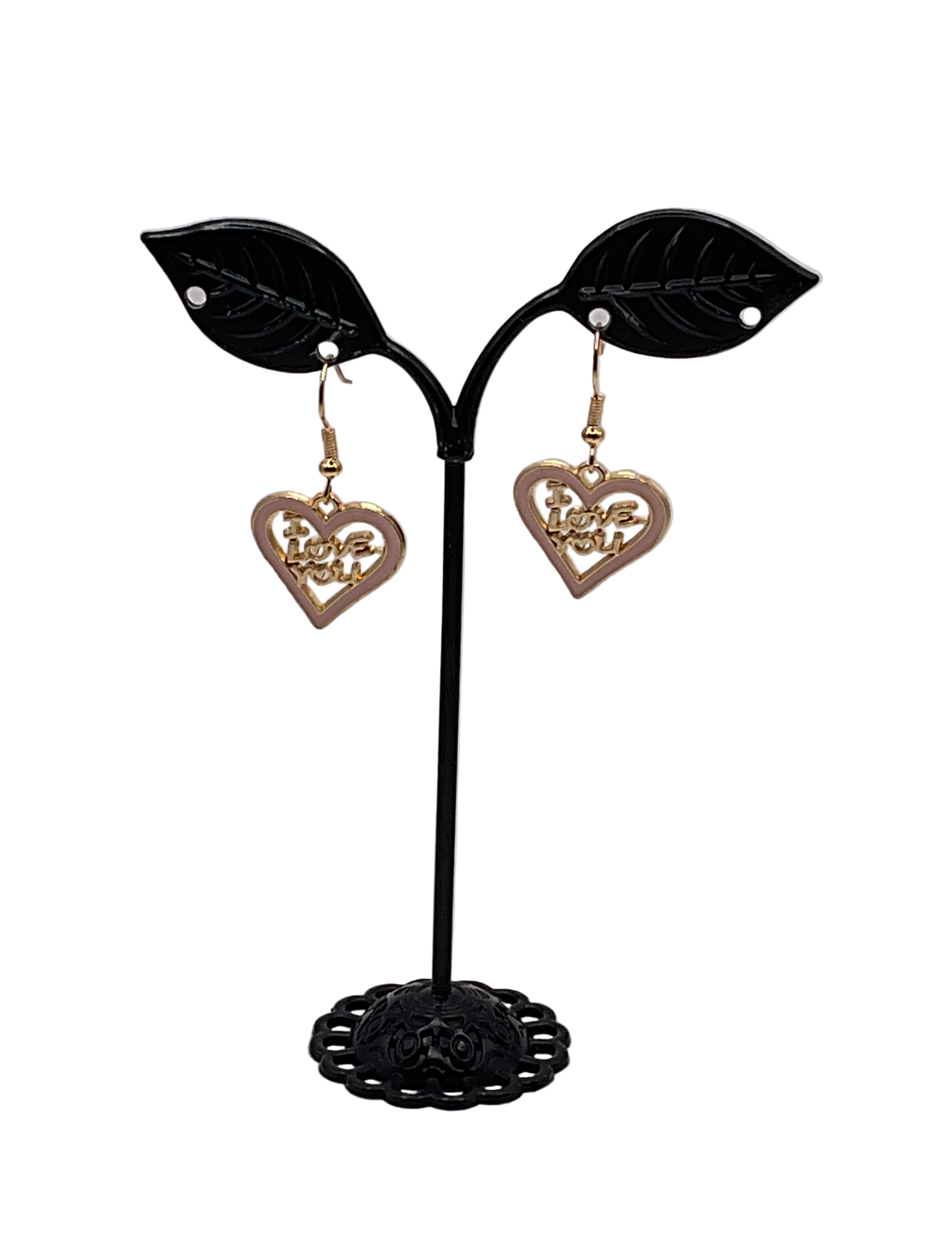 I love you heart earrings Main image