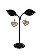 I love you heart earrings