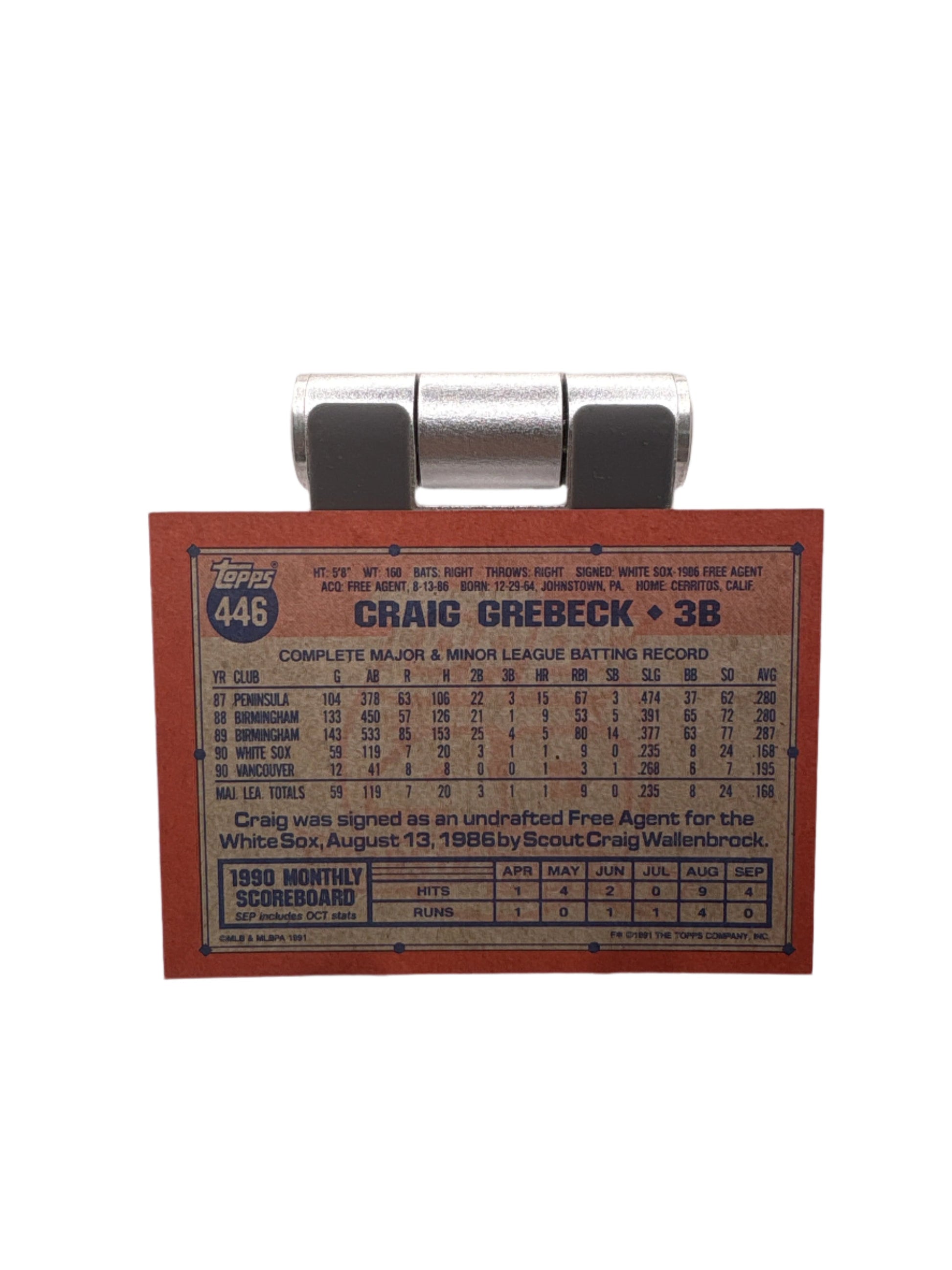Topps Craig Grebeck
