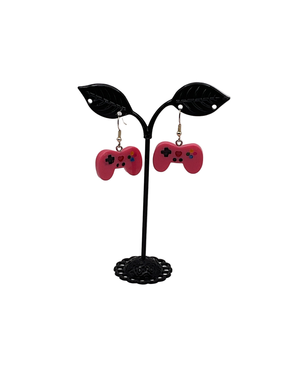 Pink Gaming Controller Earrings