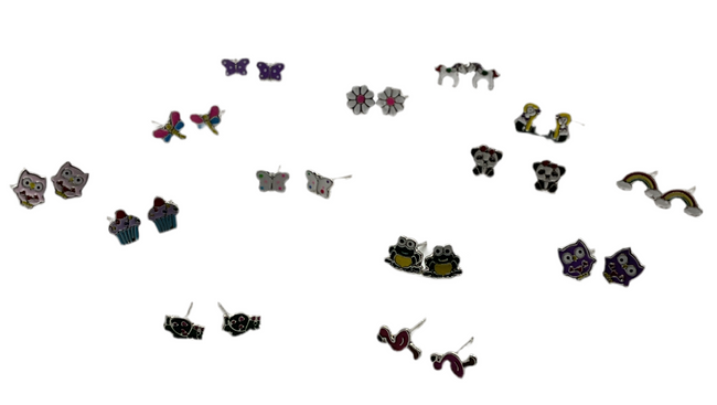 Child's Small Stud Earrings Hover Image