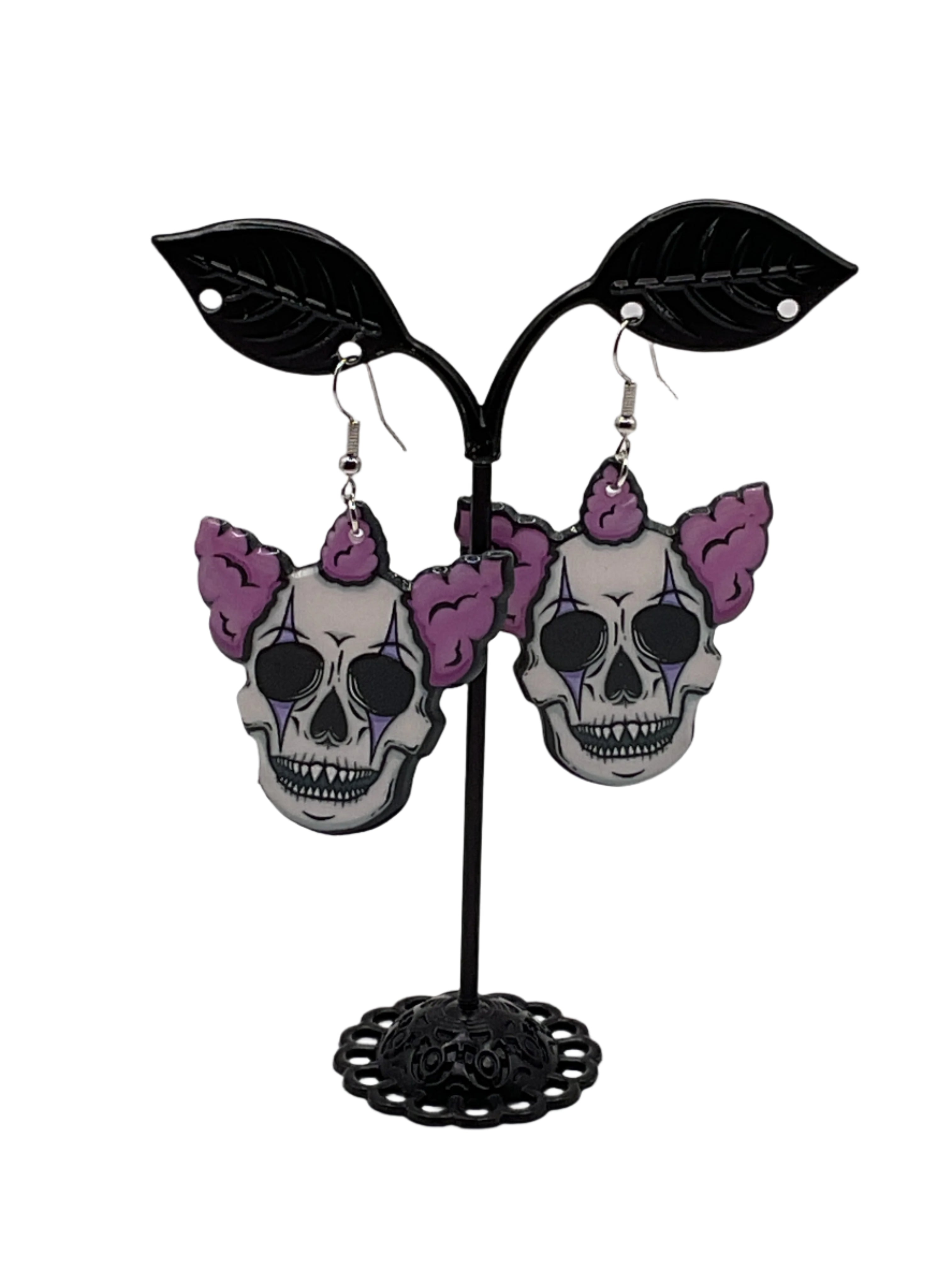 Skull Clown Earrings
