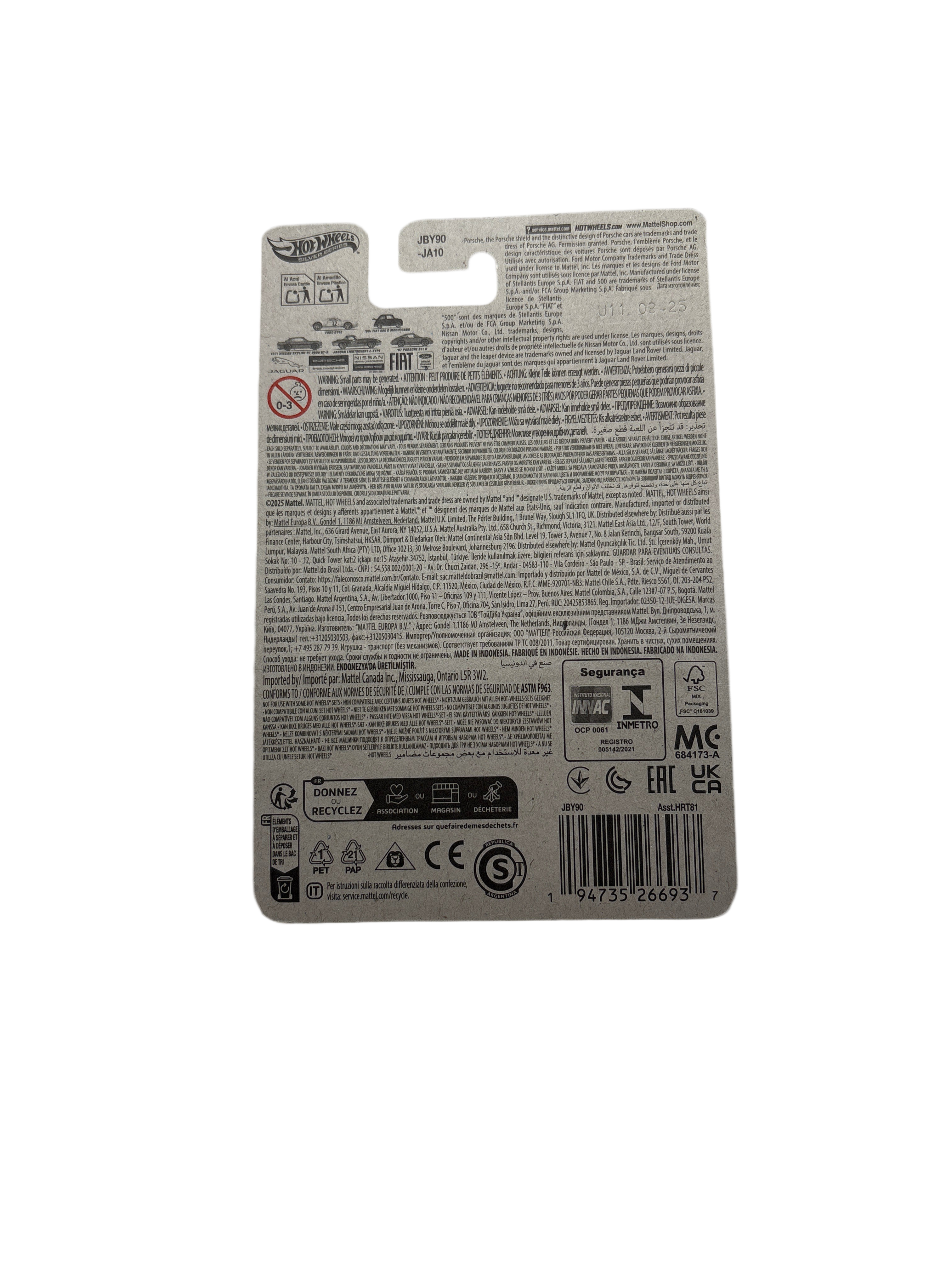 Hot Wheels Jaguar Lightweight E-Type Diecast Blue