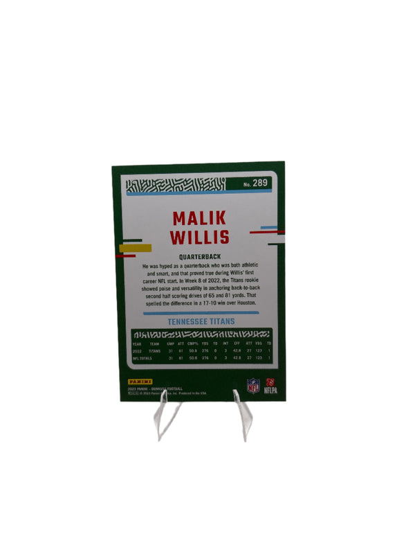 Donruss Malik Willis