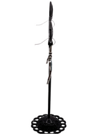 Blue hope awareness ribbon earrings