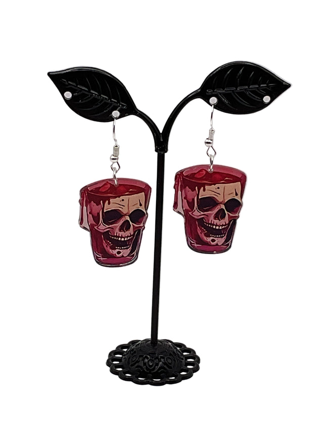 Drink skull earring Hover Image