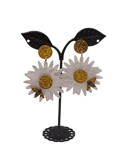 Daisy and Bee Earrings