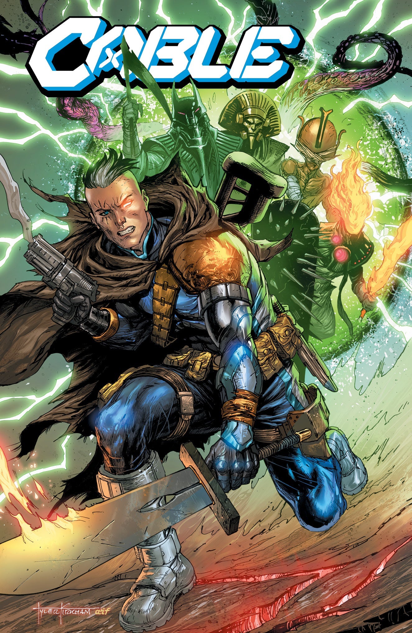 Cable #5 Unknown Comics Tyler Kirkham Exclusive Var Xos (10/14/2020) - Collectors World Toys Main image