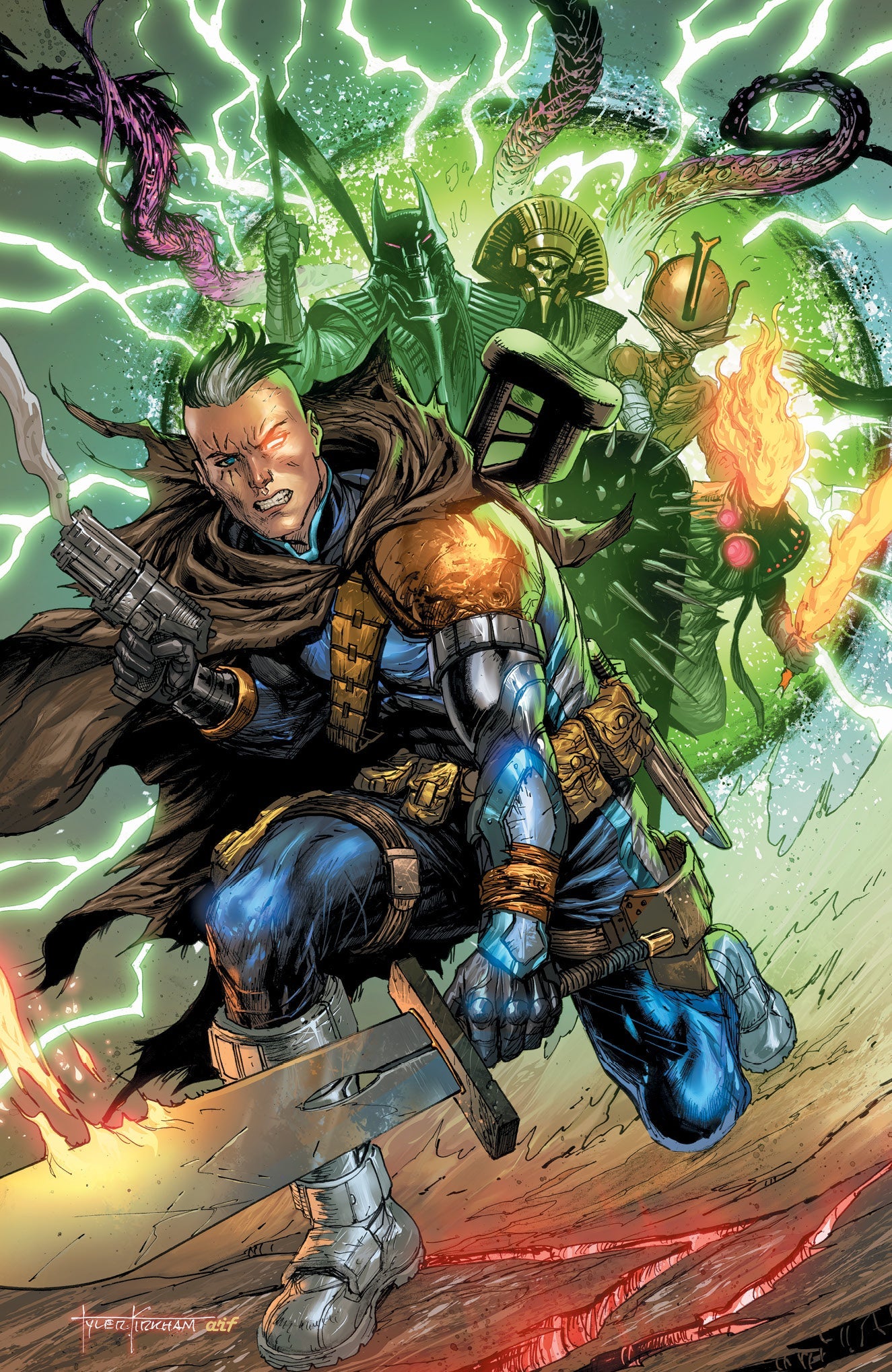Cable #5 Unknown Comics Tyler Kirkham Exclusive Virgin Var Xos (10/14/2020) - Collectors World Toys Main image