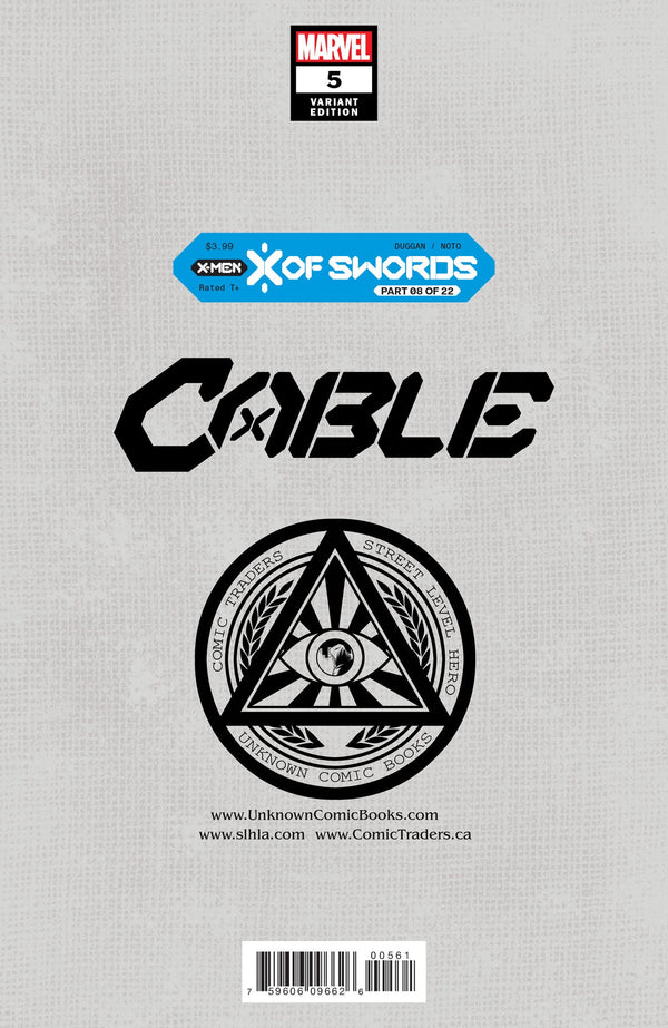 Cable #5 Unknown Comics Tyler Kirkham Exclusive Virgin Var Xos (10/14/2020) - Collectors World Toys