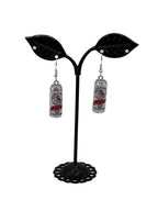 Raspberry White Claw Earrings