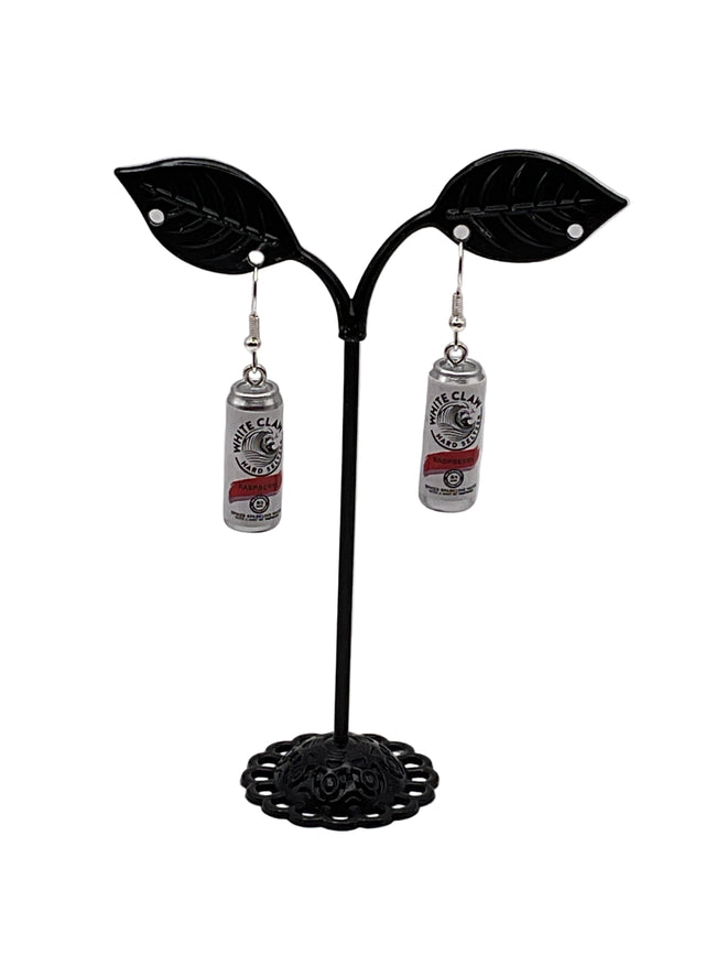 Raspberry White Claw Earrings Hover Image