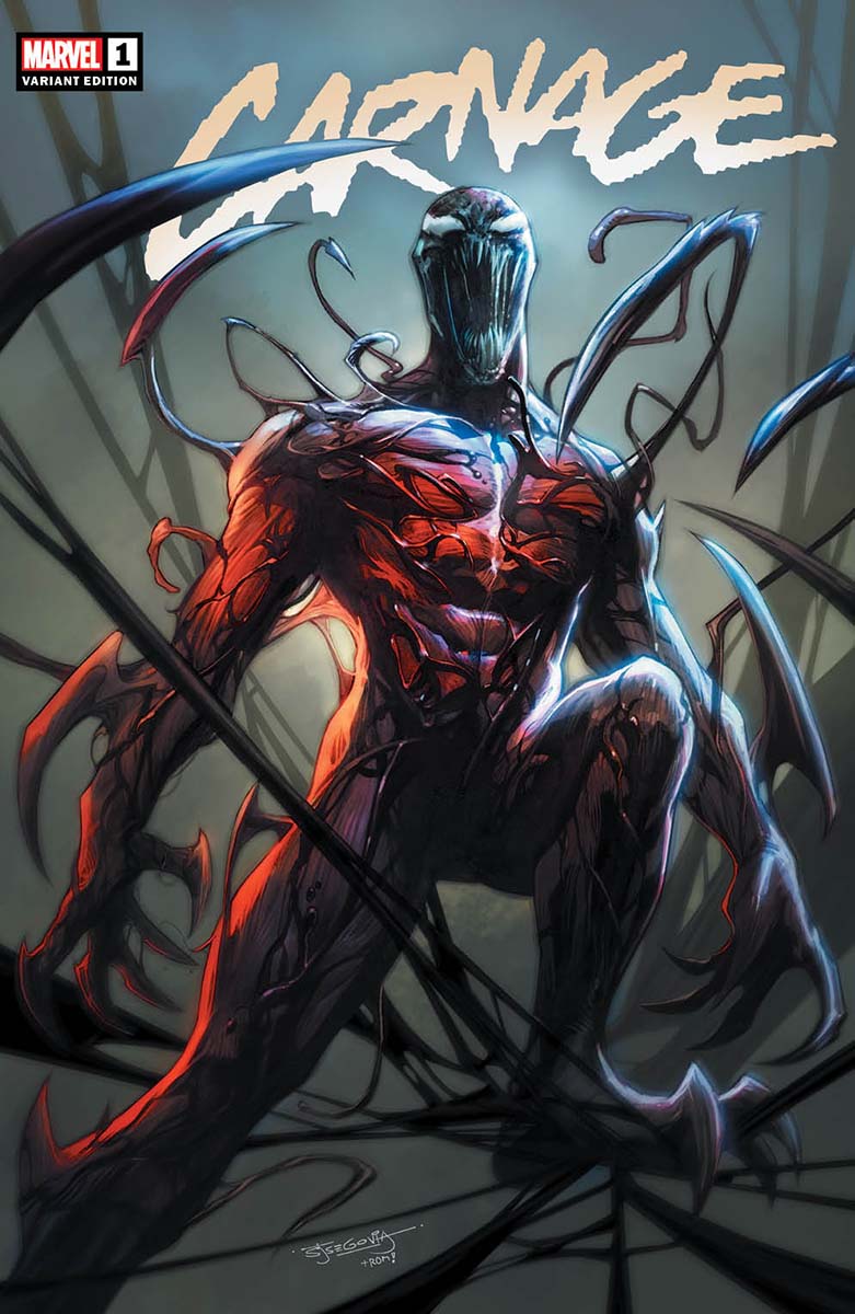 Carnage 1 Unknown Comics Stephen Segovia Exclusive Var (03/16/2022) Main image