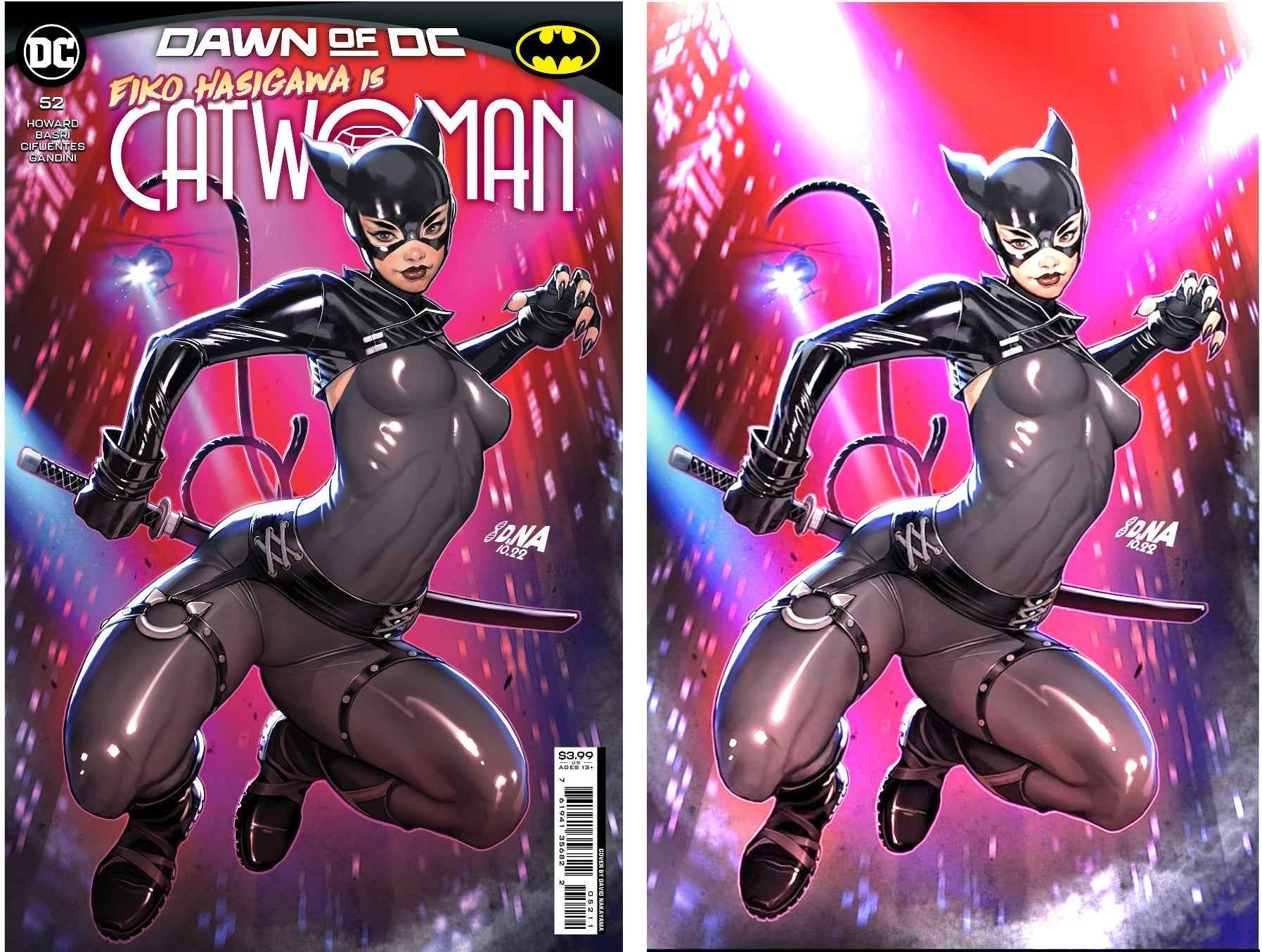 CATWOMAN #52 (DAVID NAKAYAMA COVER A & EXCLUSIVE FOIL VIRGIN VARIANT)(2023) Main image