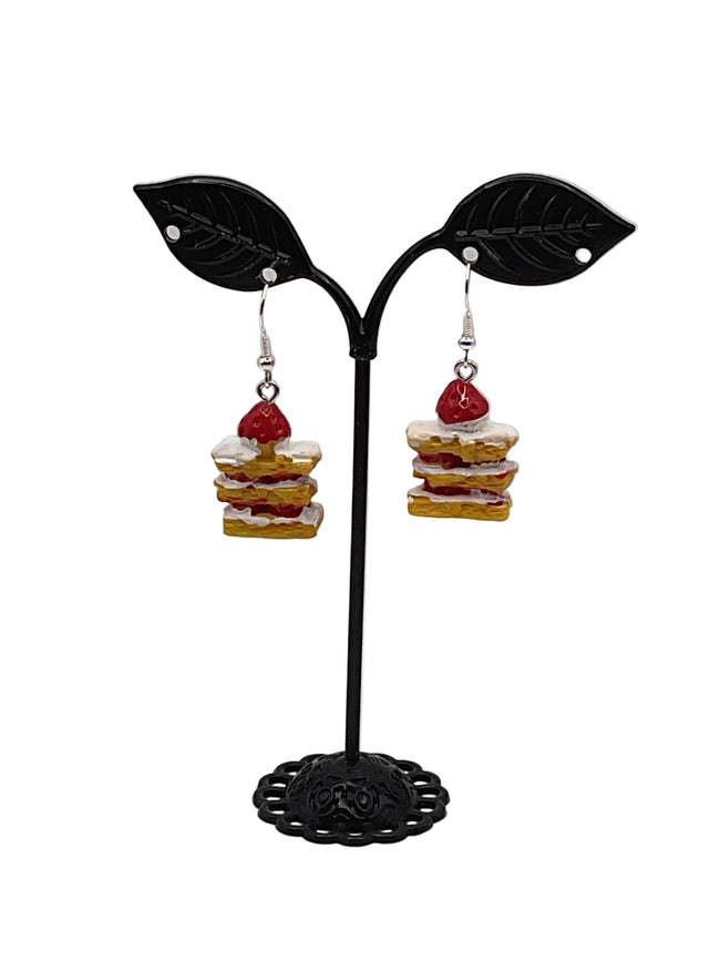 Strawberry shortcake earrings Hover Image