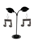 Musical note earrings