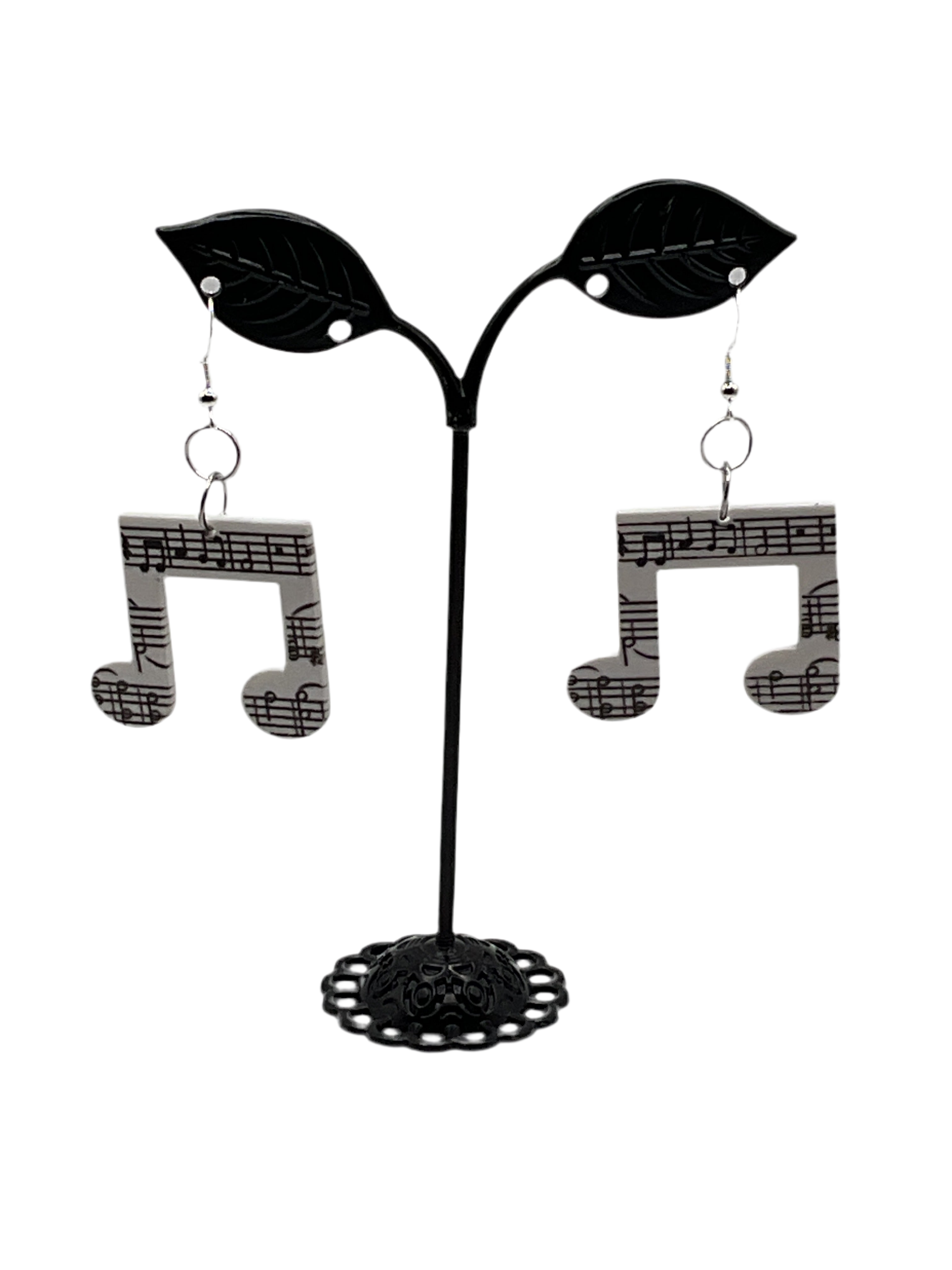 Musical note earrings