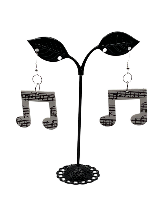 Musical note earrings Hover Image