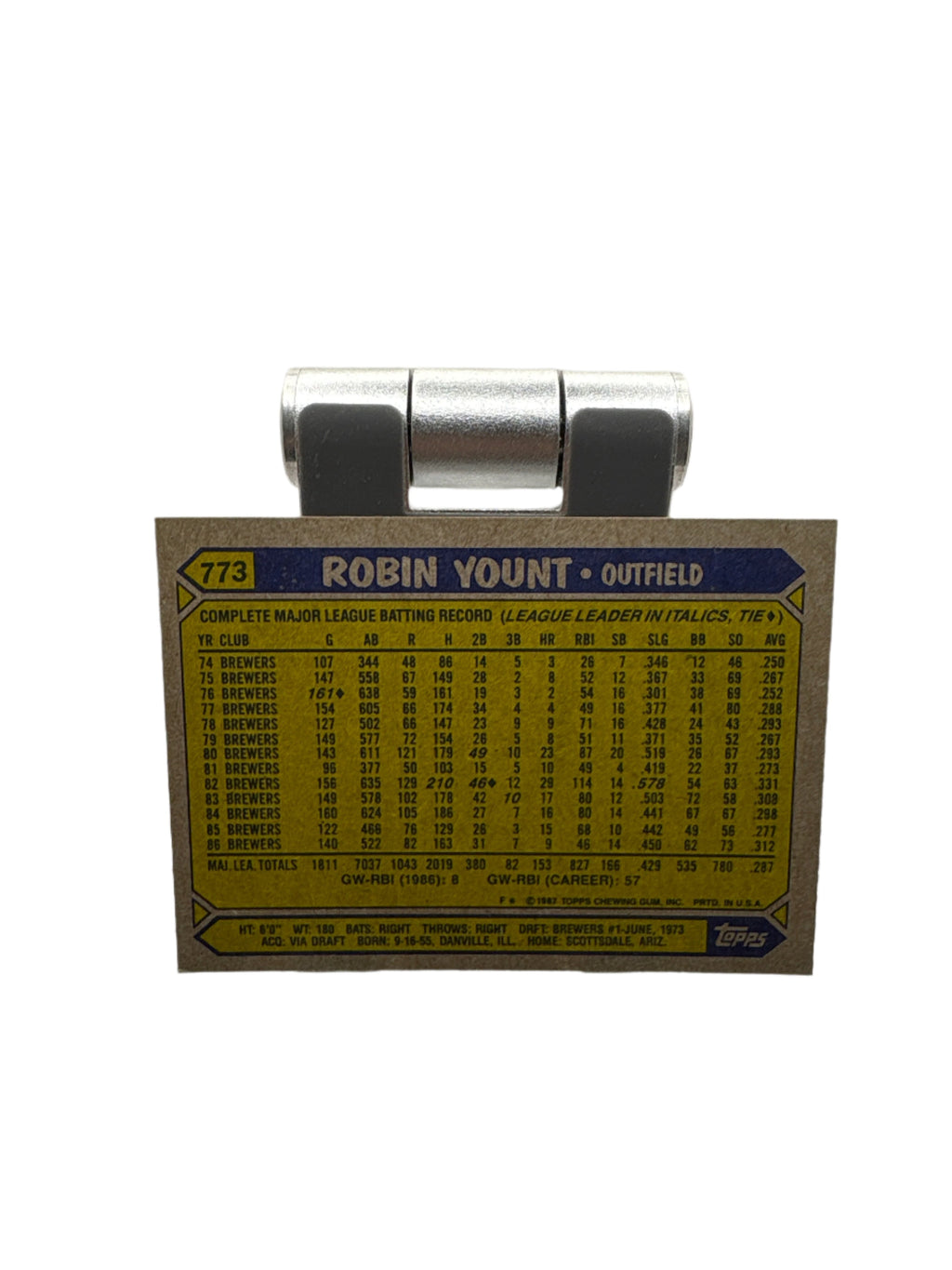 Topps Robin Yount