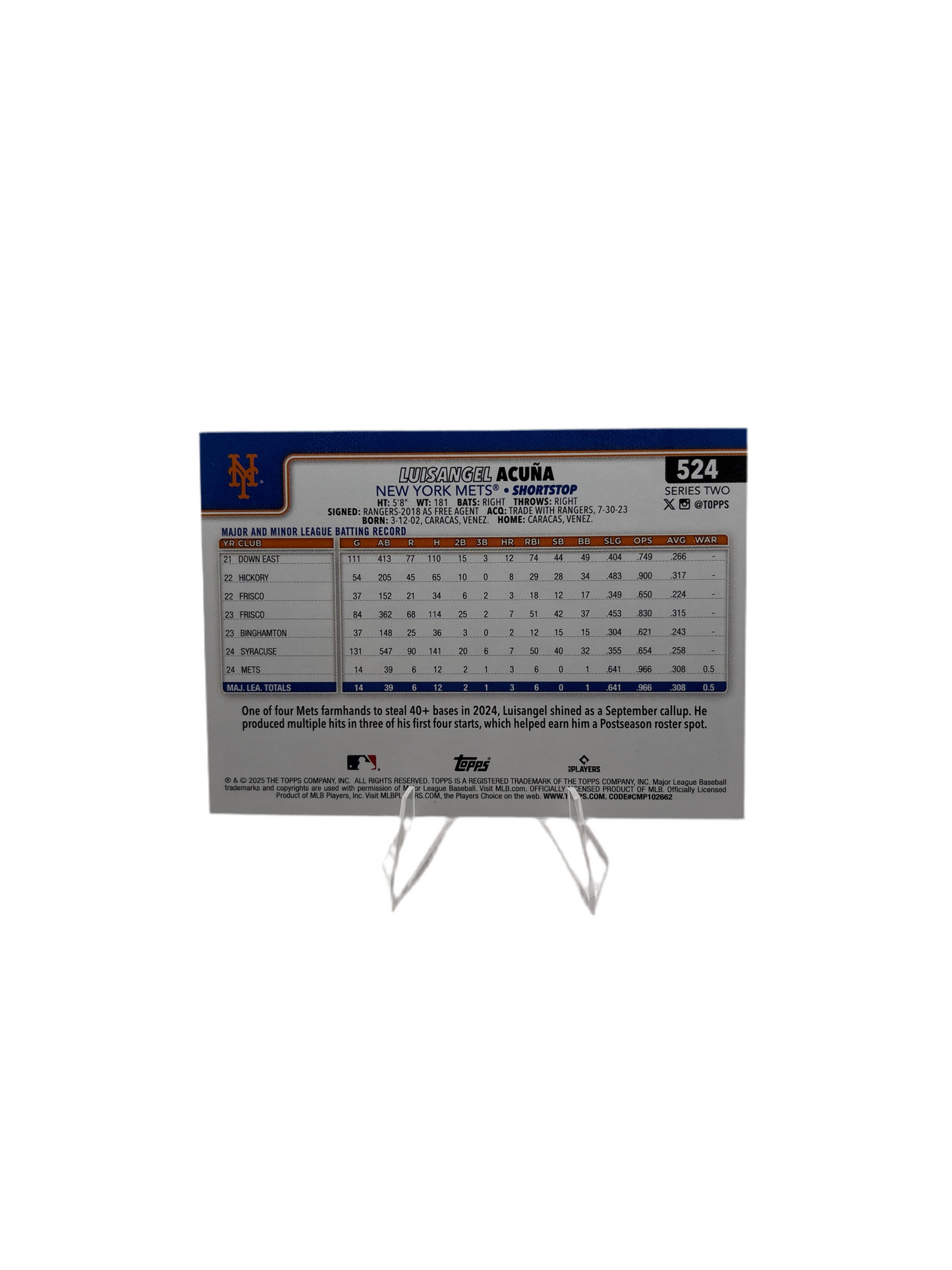 Topps Luisangel Acuna