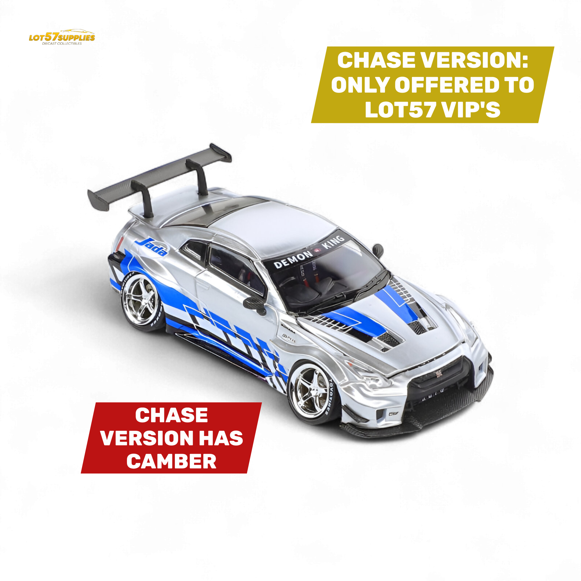 (Pre-Order) Demon King Auto GTR35 RR - Metal Blueberry Livery 1:64