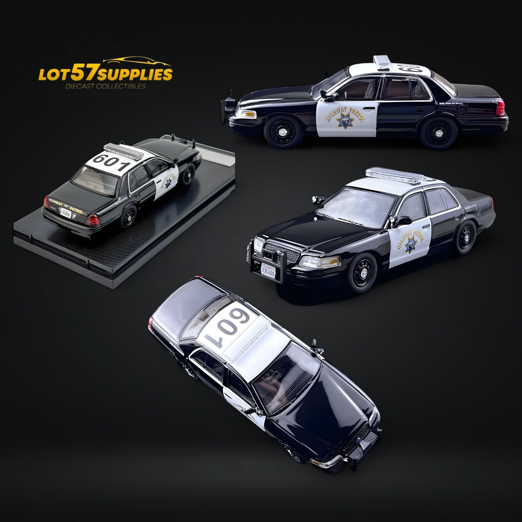Rollin Ford Crown Victoria California State Police Car 1:64 Main image