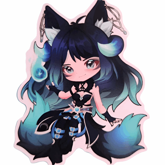 Kitsu Moonvale Chibi Sticker Hover Image