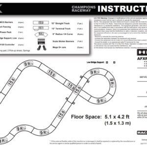 AFX - Champions Raceway 1:64 (HO Scale) Slot Car Race Set AFX22122