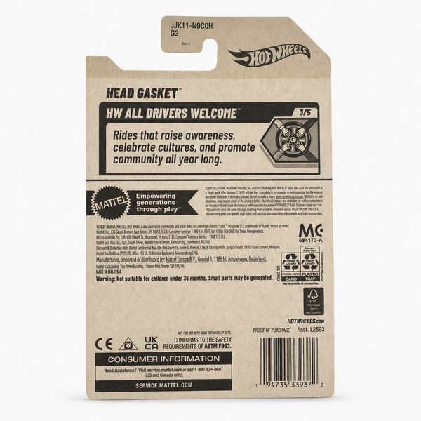 Hot Wheels Head Gasket | All Drivers Welcome Series 3/5