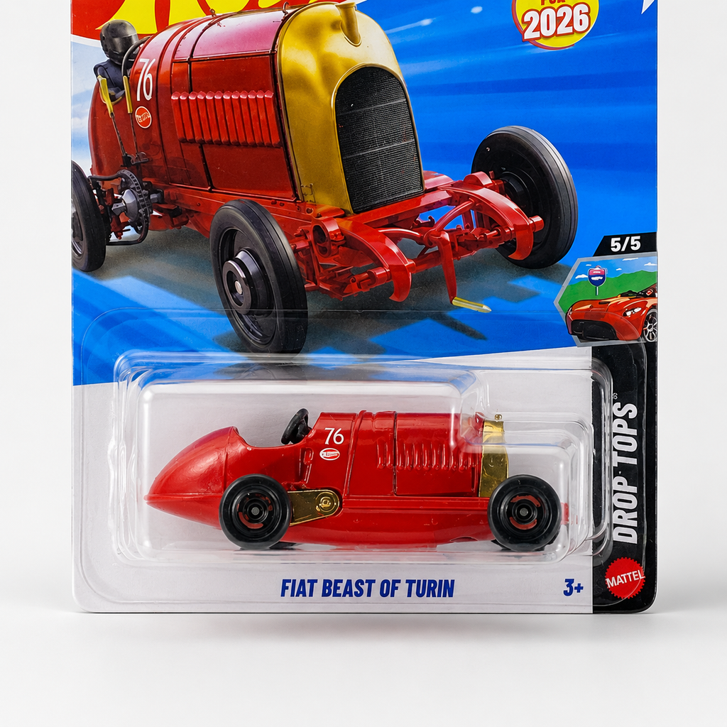 Hot Wheels Fiat Beast of Turin | Drop Tops Series 5/5 - 131/250