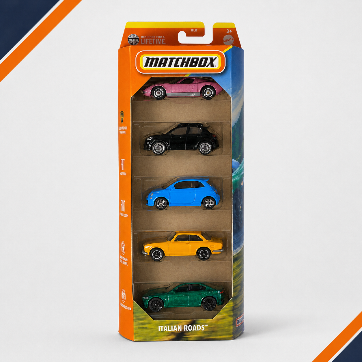 Matchbox Italian Roads 5 Pack Die-Cast Set Main image